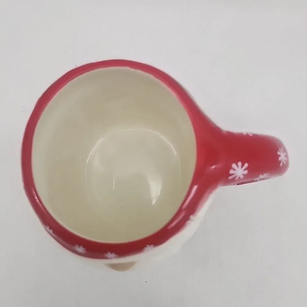 Mug Santa Claus Williams Sonoma Figural 16 OZ Stoneware Holiday Christmas NEW